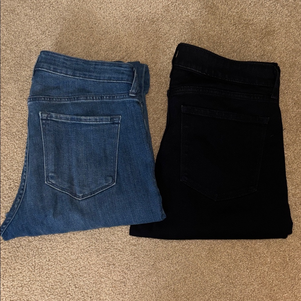Old Navy Wow Midrise Bootcut jeans- blue and black